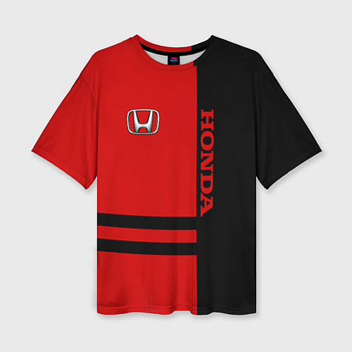 Женская футболка оверсайз Honda: Red Style / 3D-принт – фото 1