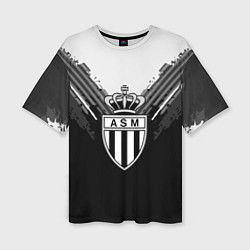Футболка оверсайз женская FC Monaco: Black Style, цвет: 3D-принт