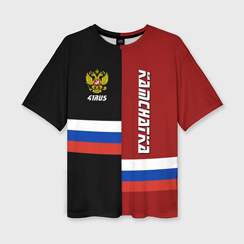 Женская футболка оверсайз Kamchatka, Russia / 3D-принт – фото 1