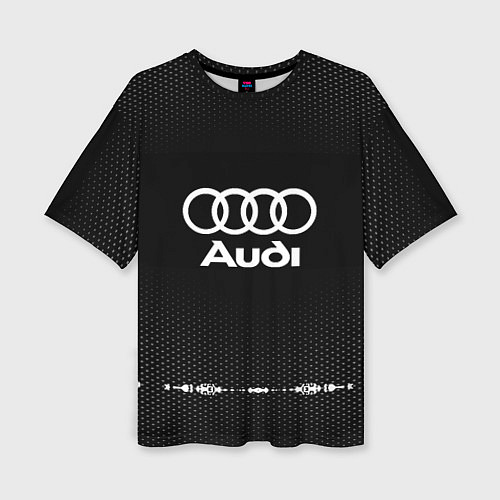 Женская футболка оверсайз Audi: Black Abstract / 3D-принт – фото 1