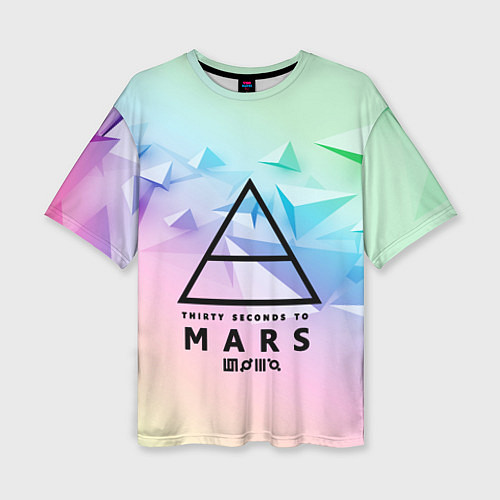 Женская футболка оверсайз 30 Seconds to Mars / 3D-принт – фото 1