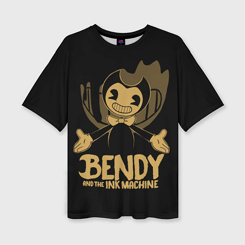 Женская футболка оверсайз Bendy And the ink machine / 3D-принт – фото 1