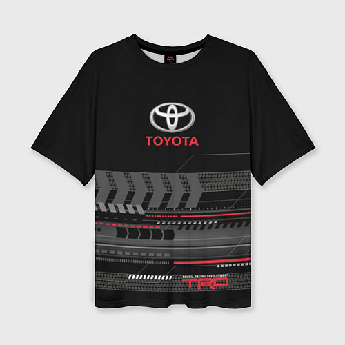 Женская футболка оверсайз Toyota TRD / 3D-принт – фото 1