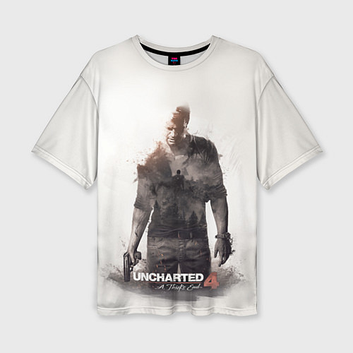Женская футболка оверсайз Uncharted 4: Nathan / 3D-принт – фото 1