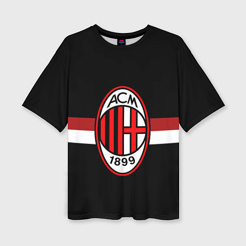 Женская футболка оверсайз AC Milan 1899 / 3D-принт – фото 1