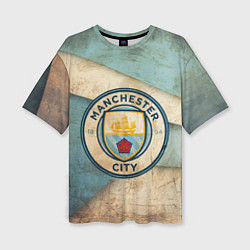 Футболка оверсайз женская FC Man City: Old Style, цвет: 3D-принт