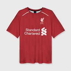 Футболка оверсайз женская FC Liverpool: Salah Home 18/19, цвет: 3D-принт