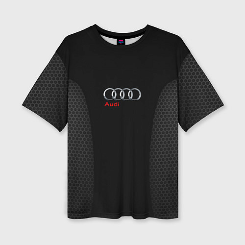 Женская футболка оверсайз Audi Carbon / 3D-принт – фото 1