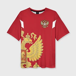 Женская футболка оверсайз Сборная России: эксклюзив