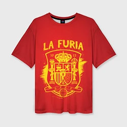 Футболка оверсайз женская La Furia, цвет: 3D-принт