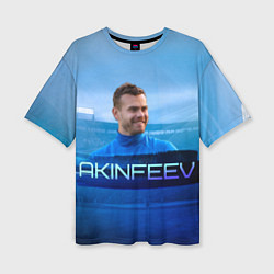 Футболка оверсайз женская Akinfeev, цвет: 3D-принт