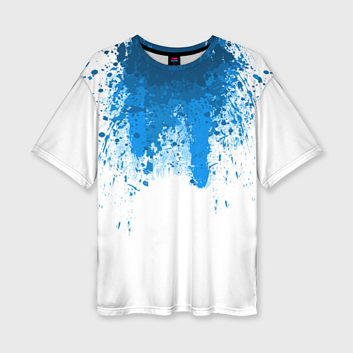 Женская футболка оверсайз Android Blood: White / 3D-принт – фото 1