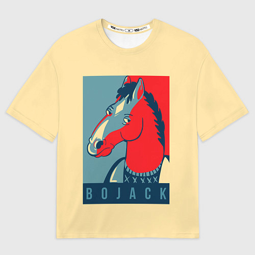 Женская футболка оверсайз BoJack Obey / 3D-принт – фото 1