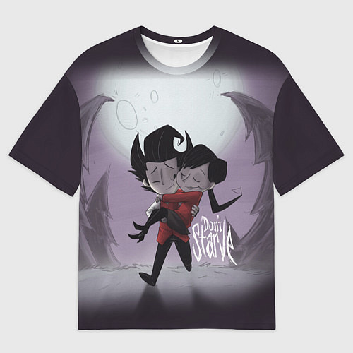 Женская футболка оверсайз Don't Starve: Love / 3D-принт – фото 1