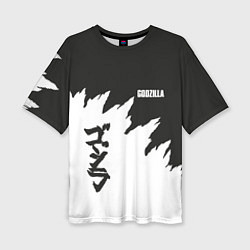 Женская футболка оверсайз Godzilla: Light Style