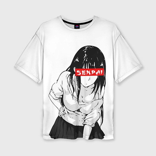 Женская футболка оверсайз Senpai Style / 3D-принт – фото 1