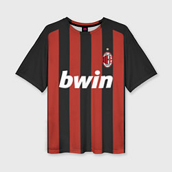 Женская футболка оверсайз AC Milan: Ronaldo Retro