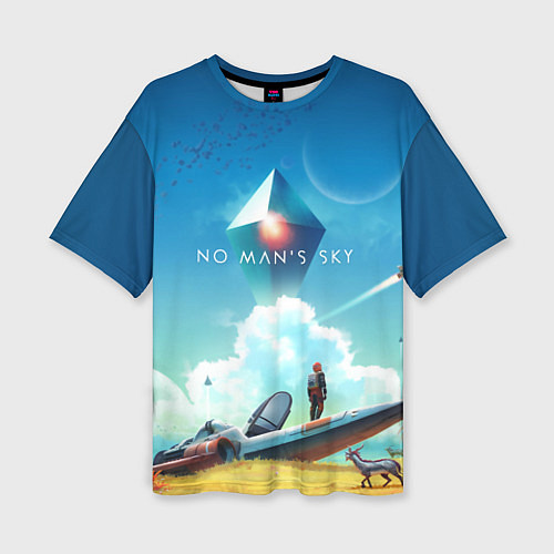 Женская футболка оверсайз No Man’s Sky: Atlas Rises / 3D-принт – фото 1
