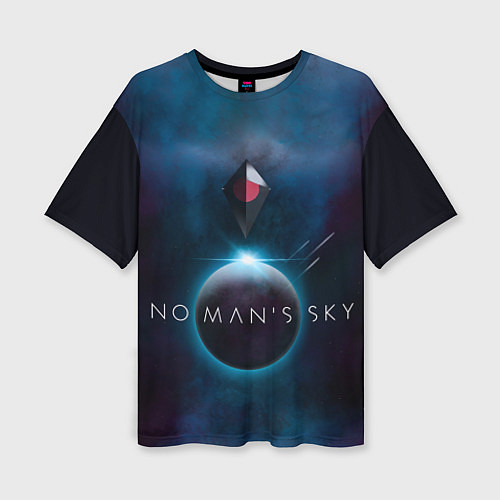 Женская футболка оверсайз No Man’s Sky: Dark Space / 3D-принт – фото 1
