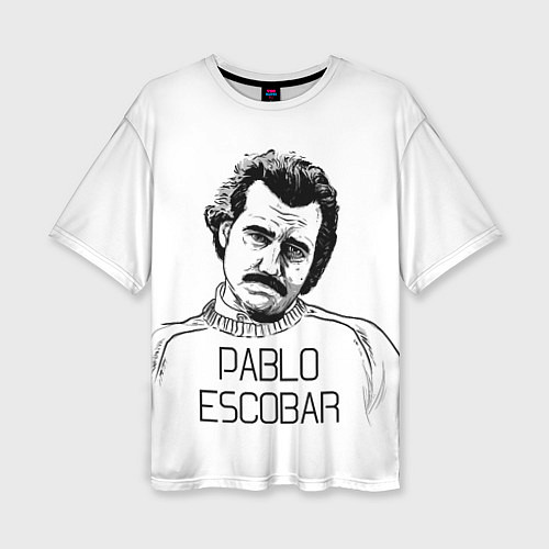 Женская футболка оверсайз Pablo Escobar / 3D-принт – фото 1