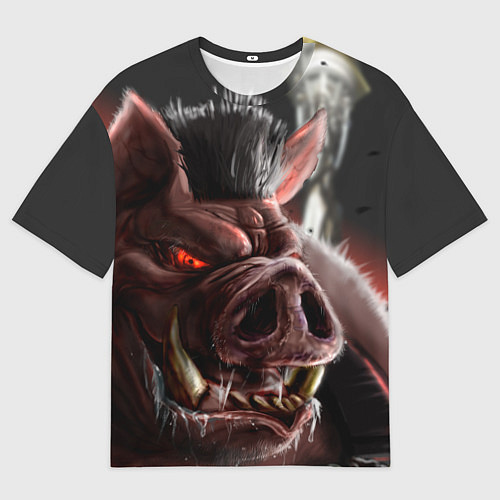Женская футболка оверсайз Duke Nukem Pig / 3D-принт – фото 1