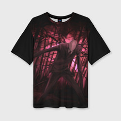 Женская футболка оверсайз Slender: Dark Wood