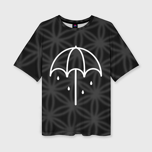 Женская футболка оверсайз BMTH Umbrella / 3D-принт – фото 1