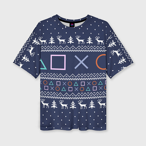 Женская футболка оверсайз Winter PS / 3D-принт – фото 1