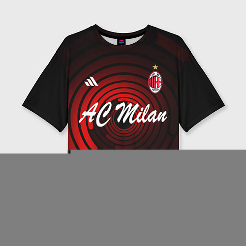 Женская футболка оверсайз AC Milan - FC / 3D-принт – фото 1