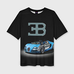 Футболка оверсайз женская Bugatti - motorsport extreme, цвет: 3D-принт