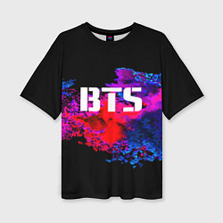 Женская футболка оверсайз BTS: Colors Explode
