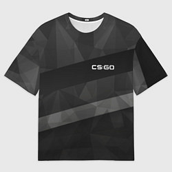 Футболка оверсайз женская CS:GO Graphite, цвет: 3D-принт