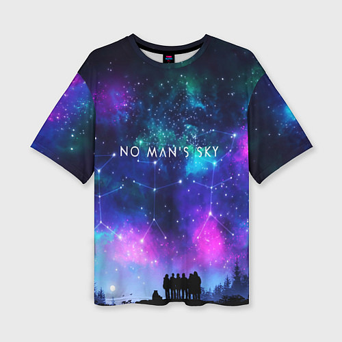 Женская футболка оверсайз No Man's Sky: Space Vision / 3D-принт – фото 1