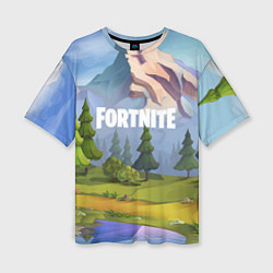 Футболка оверсайз женская Fortnite: Forest View, цвет: 3D-принт