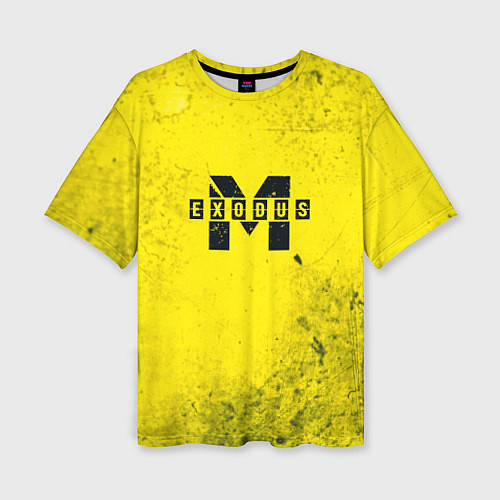 Женская футболка оверсайз Metro Exodus: Yellow Grunge / 3D-принт – фото 1