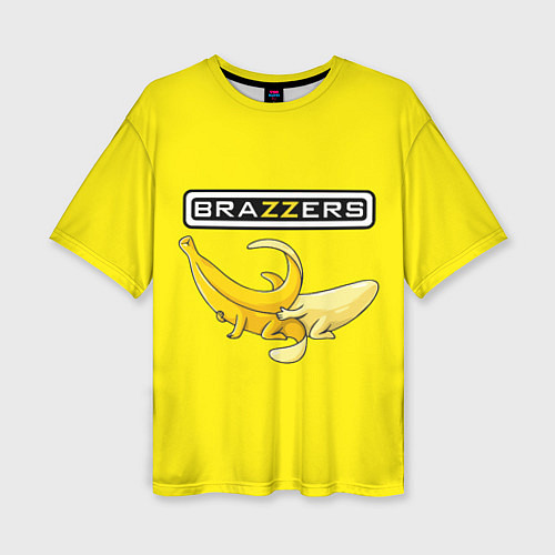 Женская футболка оверсайз Brazzers: Yellow Banana / 3D-принт – фото 1