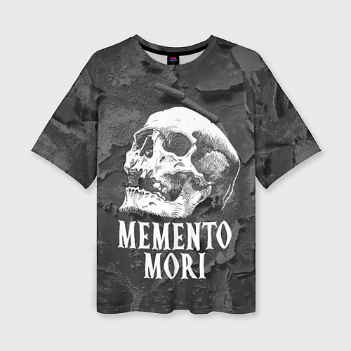 Женская футболка оверсайз Memento Mori / 3D-принт – фото 1