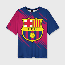 Женская футболка оверсайз Барселона