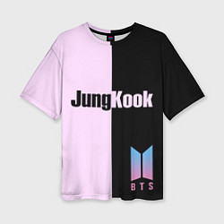 Футболка оверсайз женская BTS Jung Kook, цвет: 3D-принт