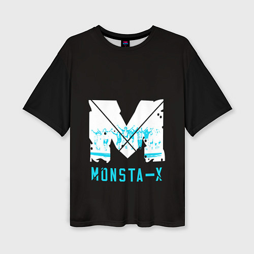 Женская футболка оверсайз MONSTA X / 3D-принт – фото 1