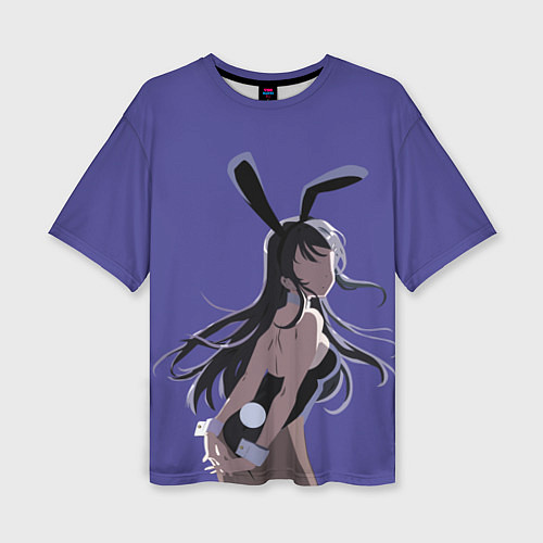 Женская футболка оверсайз Senpai Girl / 3D-принт – фото 1