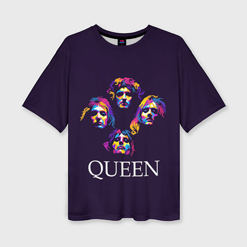 Женская футболка оверсайз Queen: Fan Art / 3D-принт – фото 1