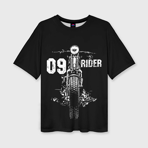 Женская футболка оверсайз 09 Rider / 3D-принт – фото 1