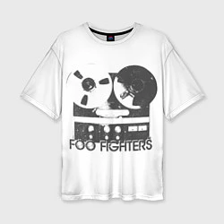 Женская футболка оверсайз Foo Fighters: Retro Tape