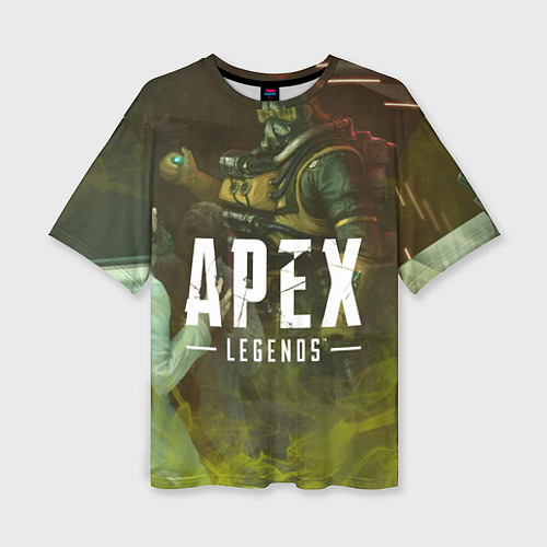 Женская футболка оверсайз Apex Legends: Toxic Soldier / 3D-принт – фото 1