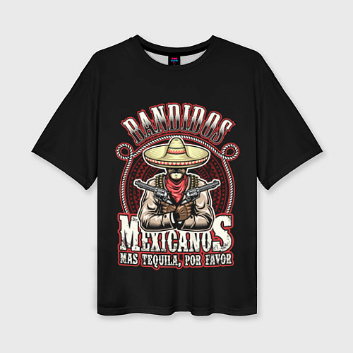 Женская футболка оверсайз Bandidos / 3D-принт – фото 1