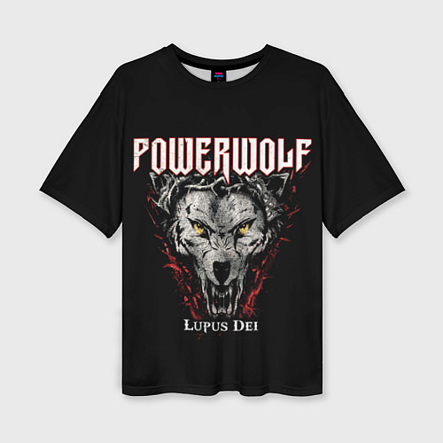 Женская футболка оверсайз Powerwolf: Lupus Dei / 3D-принт – фото 1