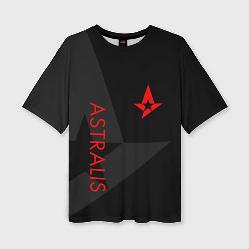 Женская футболка оверсайз Astralis: Dark Style / 3D-принт – фото 1