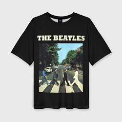Женская футболка оверсайз The Beatles: Abbey Road