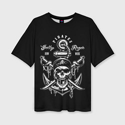 Женская футболка оверсайз Pirates Team